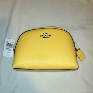 Coach Yellow Cosmetic Bag